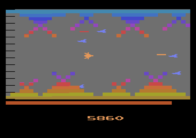 Vanguard Atari 2600 Screenshot: Start of the styx zone.