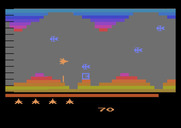 Vanguard for Atari 2600 - Fly over the "E" for temporary invincibility.