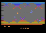 Vanguard for Atari 2600 - Blasting enemy ships...