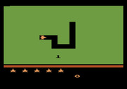 Vanguard for Atari 2600 - Game start; here's the tunnel map.