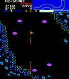 Vanguard for Arcade - More enemies appear as the game progresses.
