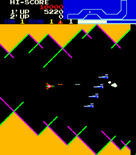 Vanguard for Arcade - The styx zones feature narrow passages and no invincibility.