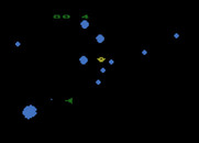Asteroids for Atari 8-bit - Watch out for that flying saucer!