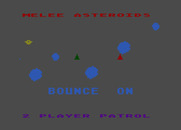 Asteroids for Atari 8-bit - Setting some game options.