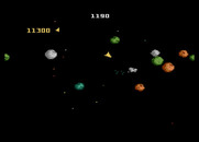 Asteroids for Atari 7800 - Flying into an asteroid field...