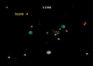 Asteroids for Atari 7800 - Crash! I've been hit!