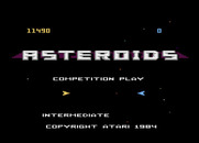 Asteroids for Atari 7800 - The Atari 7800 version includes several two player modes.