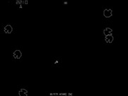 Asteroids for Arcade - Start of the second level.