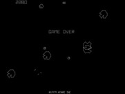 Asteroids for Arcade - Game over.