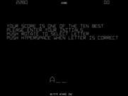 Asteroids for Arcade - Enter your initials into the high score table.