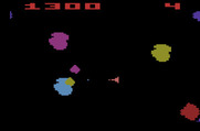 Asteroids for Atari 2600 - Blasting asteroids...