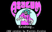 Asylum for IBM PC/Compatibles - Title screen.