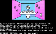 Asylum for IBM PC/Compatibles - The game includes a slide show of a few of the graphics.