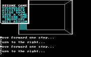 Asylum for IBM PC/Compatibles - The in game menu.