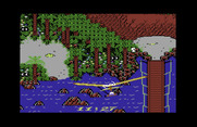 Howard the Duck for Commodore 64 - Start of the hang glider sequence.