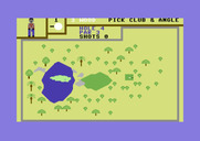 Hole in One Golf for Commodore 64 - An island green? Doesn't seem fair!