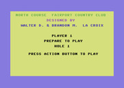 Hole in One Golf for Commodore 64 - Prepare for hole 1!