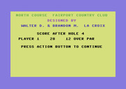 Hole in One Golf for Commodore 64 - 12 over par? Doesn't seem too bad...