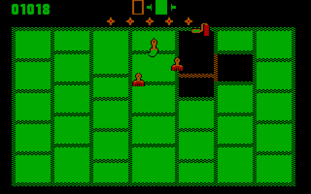 Rollo and the Brush Brothers IBM PC/Compatibles Screenshot: This level is almost complete!