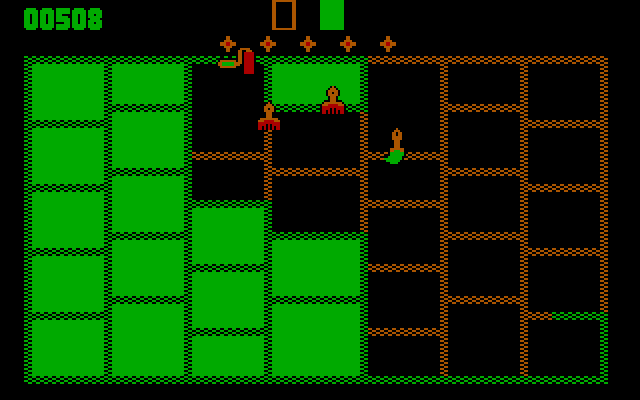 Rollo and the Brush Brothers IBM PC/Compatibles Screenshot: Part of the screen filled, more to go...