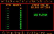 Rollo and the Brush Brothers for IBM PC/Compatibles - Title screen.