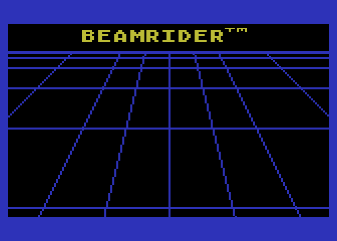 Beamrider Atari 5200 Screenshot: Title screen.