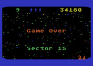 Beamrider for Atari 5200 - Game over.