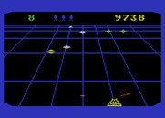 Beamrider for Atari 5200 - Dodging incoming fire...