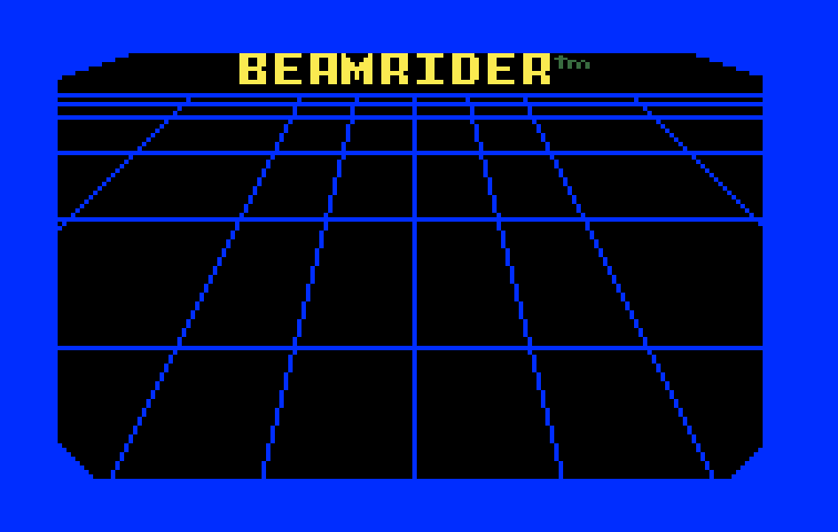 Beamrider Intellivision Screenshot: Title screen.