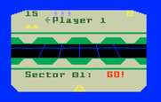 Beamrider for Intellivision - Starting a multi-player game; player 1 is up!
