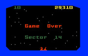 Beamrider for Intellivision - Game over.