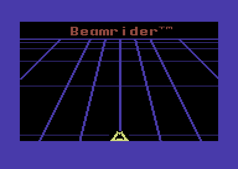 Beamrider Commodore 64 Screenshot: Title screen.