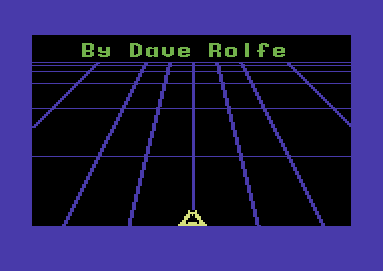 Beamrider Commodore 64 Screenshot: The game title, credits, and copyright alternate...