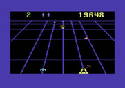 Beamrider for Commodore 64 - The game becomes faster as it progresses...