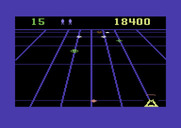 Beamrider for Commodore 64 - Be careful of the zig bombs when they appear...