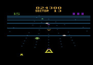 Beamrider for Atari 2600 - As the levels progress multiple types of enemies attack at once.