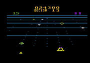 Beamrider for Atari 2600 - Attacking saucers...
