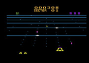 Beamrider for Atari 2600 - Collect the green rejeuvinator for a bonus life.