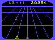 Beamrider for ColecoVision - The orange trackers can change beams; be on your guard!