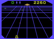 Beamrider for ColecoVision - A sentinal passes by at the end of each level; shoot it for extra points!