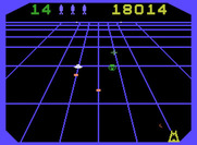 Beamrider for ColecoVision - That green thing bounces rapidly, be sure to avoid it!