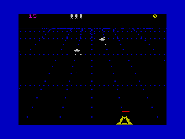 Beamrider ZX Spectrum Screenshot: The game begins...