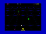 Beamrider for ZX Spectrum - Shoot that saucer before it crashses into you!