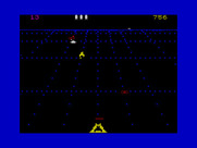 Beamrider for ZX Spectrum - Catch the yellow rejuvenator to earn an extra life.