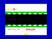 Beamrider for ZX Spectrum - Earn bonus points for shooting the sentinel...