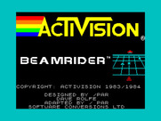 Beamrider for ZX Spectrum - Loading screen.