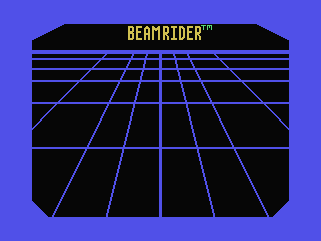 Beamrider MSX Screenshot: Title screen.