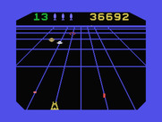 Beamrider for MSX - Those red bombs that appear need to be shot or they will travel horizontally.