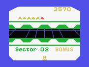 Beamrider for MSX - The bonus is added up at the end of each sector.