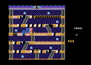 Mr. Do!'s Castle for Atari 8-bit - Caught by a blue unicorn!